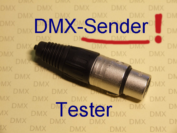 DMX-Tester in XLR-Buchse